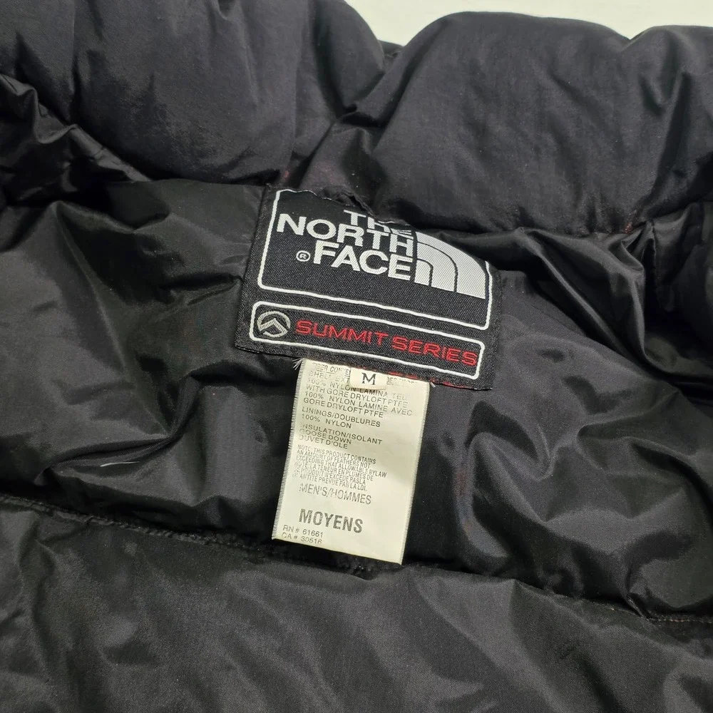 North Face Summit Series Gore-Tex XCRDown Puffer Jacket Mens M Red Black Vtg‎